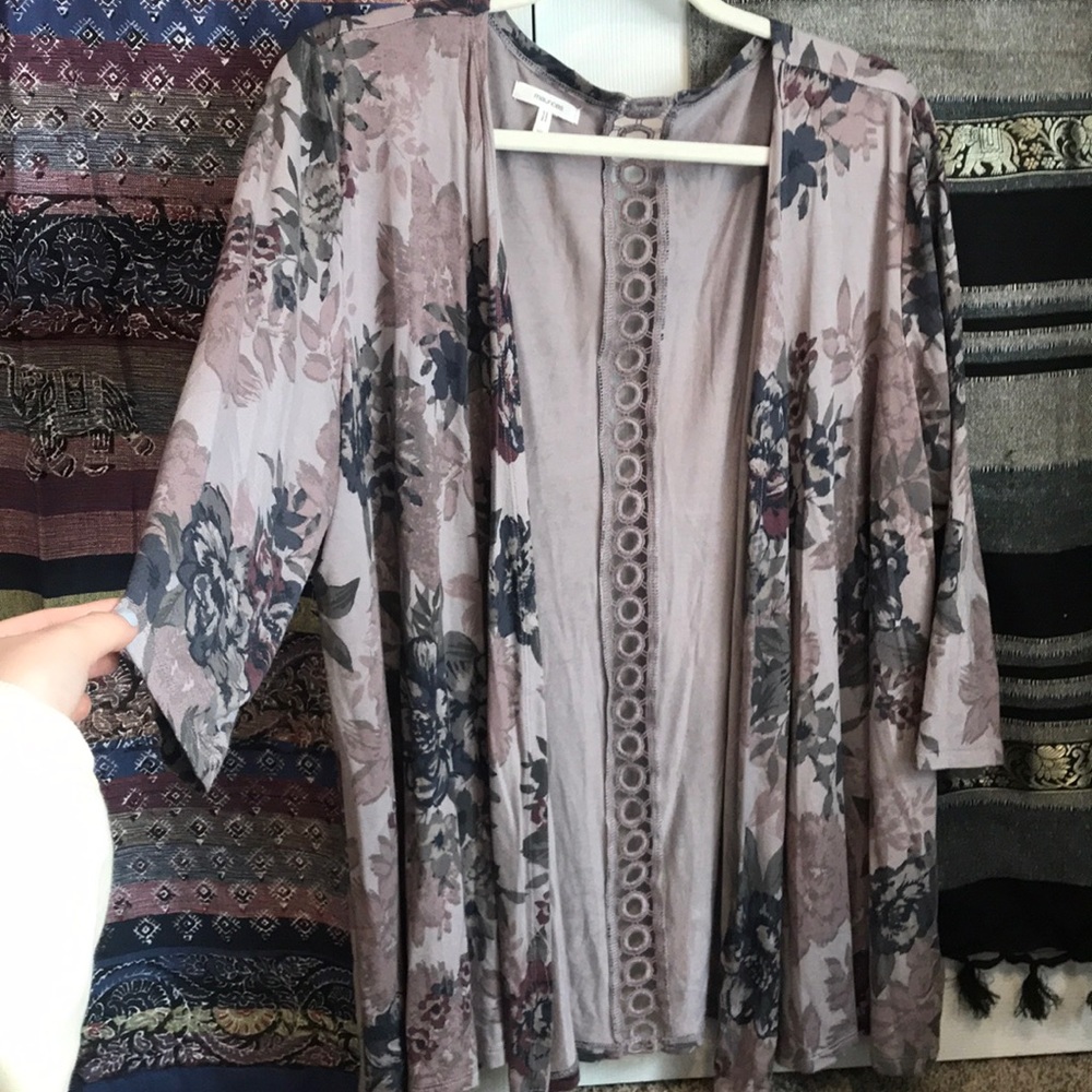 Maurices floral cardigan!